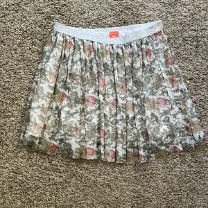 Joe fresh kids XL floral skirt
